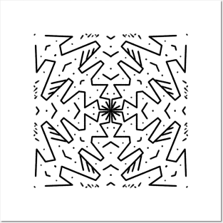 Zig Zag Mandala Posters and Art